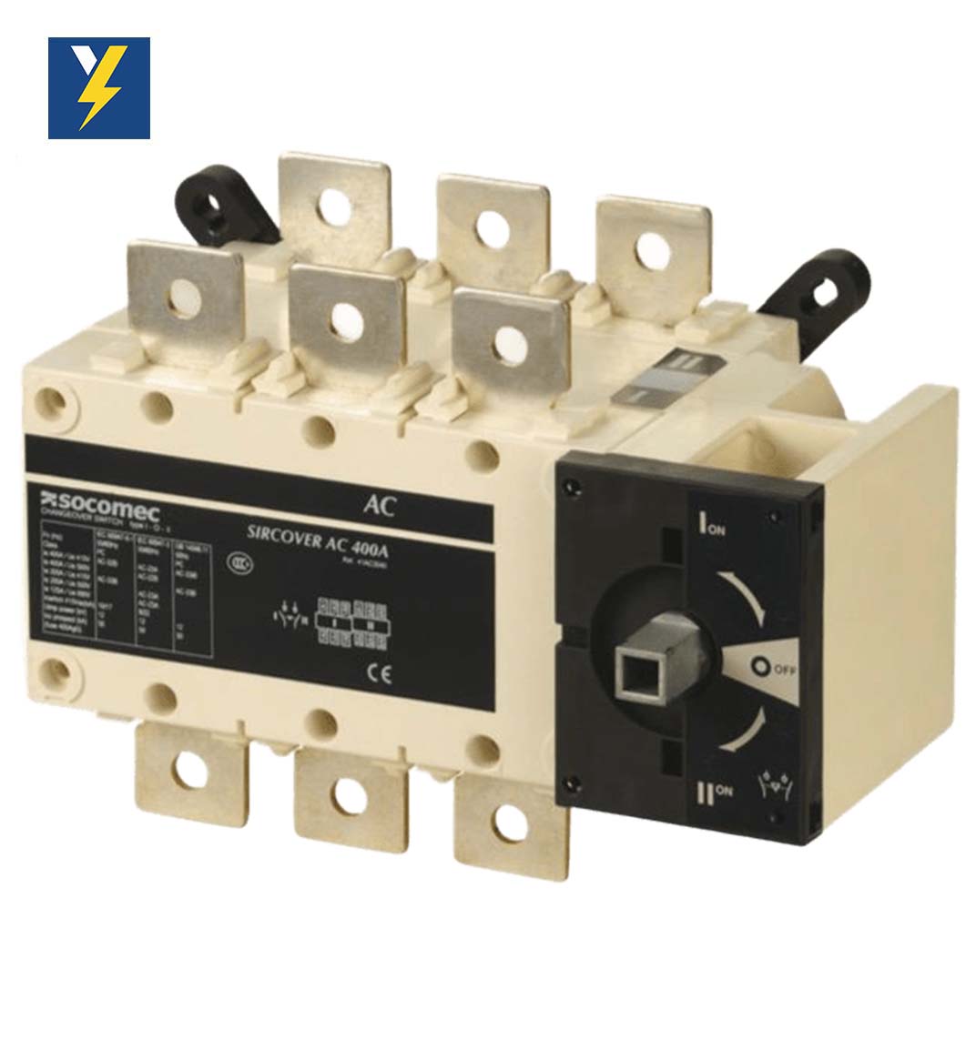 کلید دوطرفه 400 آمپر 3 پل سکومک دستی کد 41AC3040