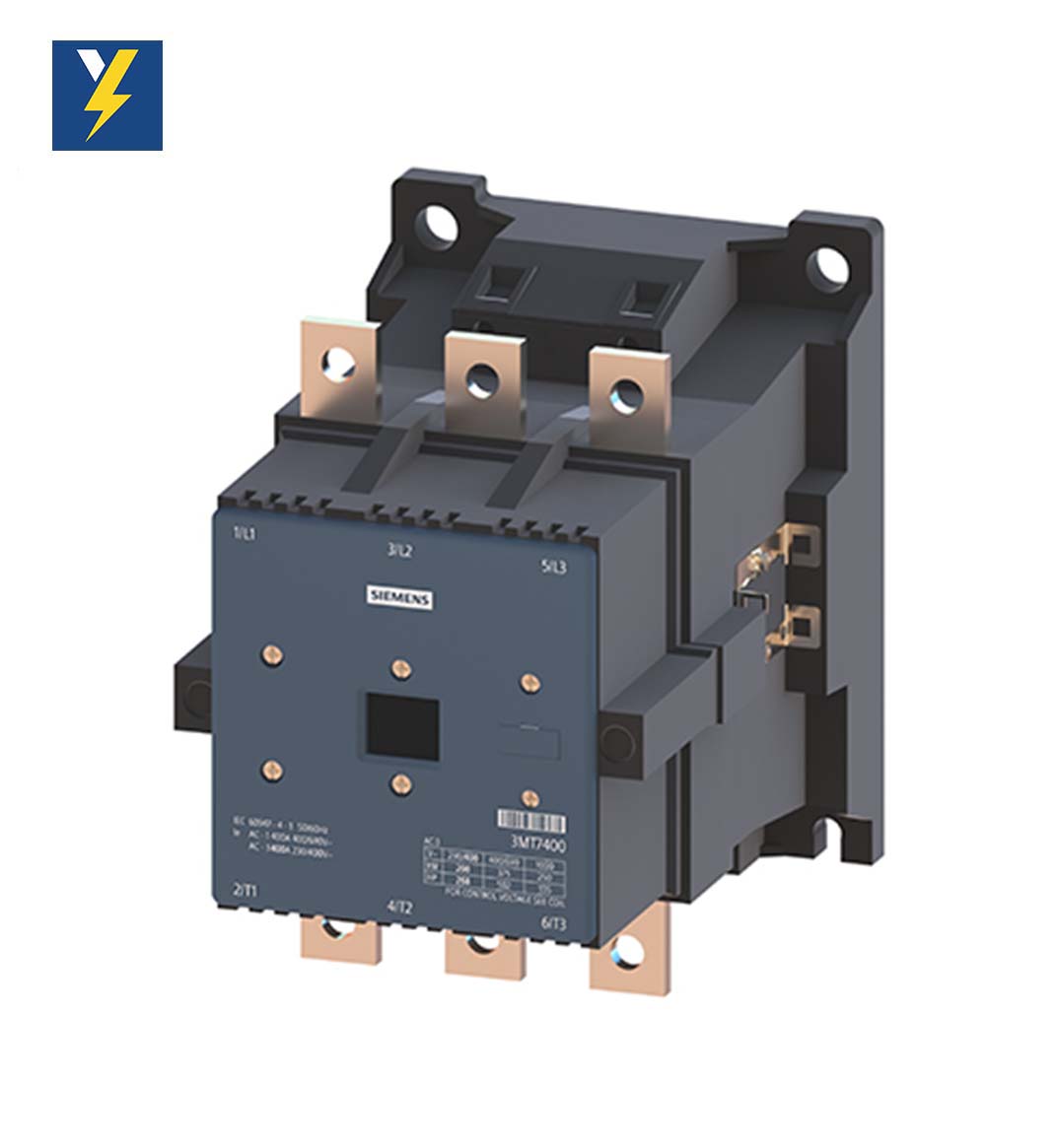 کنتاکتور زیمنس 120 آمپر 55 کیلووات 220VAC مدل 3MT7120-5AA00-0AM0